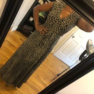 Super stretchy maxi dress, faux wrap